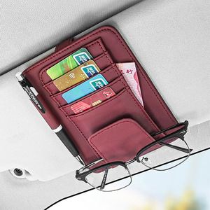Multifunctionele auto zonnebrilhouder, creatieve auto zonneklep opbergclip, auto brilclip, auto interieur accessoires - Product Image 1