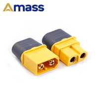Connecteur à balle mâle et femelle en cuivre à 2 cœurs Amass XT60H 2P, boîtier de protection IP67, quadricoptère FPV, drone, batterie Lipo XT60, nylon RC