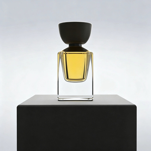 Factory Custom Empty Luxury Perfume Container <strong>Spray</strong> 30ml 50ml 100ml Thick Bottom Glass Square Perfume Bottle With Wood Cap - Product Image 1