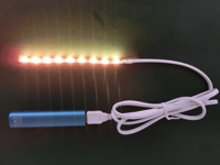 Bande lumineuse LED USB 5050SMD DC5V 3.7V, ruban LED flexible, bande de diodes 0.5M 1M 2M 3M 4M 5M, rétroéclairage d'écran de bureau TV