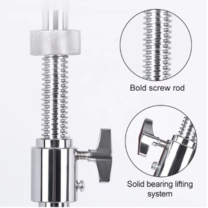 Taburete profesional para batería con altura ajustable y función antideslizante. Silla para batería y accesorios para instrumentos de percusión. - Product Image 6