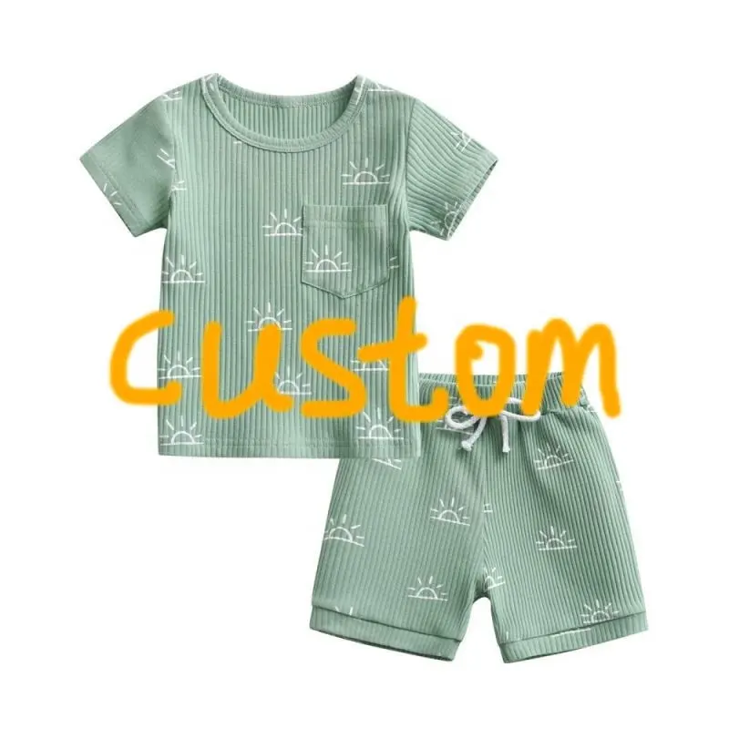 Jungen Kleidung Set Kurzarm T-Shirt Hose Sommer Kinder Junge Sporta nzug Kinder Outfits Teen 5 6 7 8 9 10 11 12 Jahre