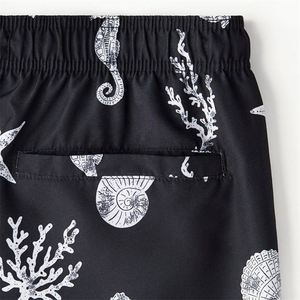 Wholesale Custom 100% Polyester Mid Trunks <b>Stretch</b> Soft Relaxing Hawaii Print Beach Board <b>Shorts</b> Casual Style Sublimation Style - Product Image 2