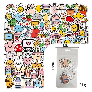 Fresh Cute Cartoon Transfer Stickers Adorable Mini Water Cup Design <b>Tablet</b> <b>Computer</b> Gift Decoration Waterproof Logo Stickers PVC - Product Image 4