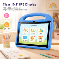 Tableta Infantil Educativa de 10.1 Pulgadas, Nueva Llegada, Personalizable al por Mayor, con Batería de 6000 mAh, Cuatro Núcleos, WiFi, Pantalla HD