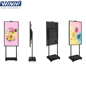 32/43/49/55 pollici ad alta luminosità 2000nit portatile mobile <span class=keywords><strong>LCD</strong></span> Digital Poster <span class=keywords><strong>Display</strong></span> Semi-esterno lettore pubblicitario - Product Image 5