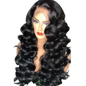 High Temperature Fiber Highlight 360 Lace Luxury Synthetic Hair Wigs