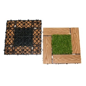 Tấm Phủ Sàn Ngoài Trời Thảm Cỏ Nhân Tạo Bằng Nhựa Composite <span class=keywords><strong>WPC</strong></span> Gạch Lát Sàn Tự Làm - Product Image 5