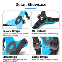 Support universel pour mentonnière de casque pour caméra d'action, compatible avec les casques intégraux, support pour sports de plein air