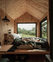 Chambre isolée bon marché prête à expédier Kit de petite maison extérieure modulaire en bois préfabriquée petit bureau de jardin préfabriqué