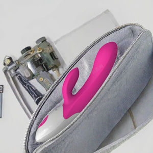جهاز تدليك كهربائي للنساء باللون الرمادي مع محرك اهتزاز بـ10 سرعات ولعبة جنسية قابلة للتمدد - Product Image 4