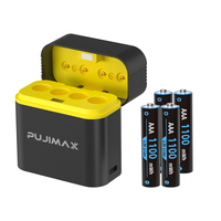 PUJIMAX Factory Direct Chargeur d'affichage à LED Cylindre rechargeable Batterie au lithium-ion Chargeur de batterie universel pour scooter