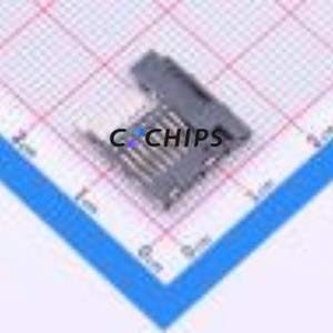 TF-001C SD Card / Memory Card Connector SMD Connector Self-Return Type MicroSD Card (TF Card) Card Holder 1.85mm - Product Image 2