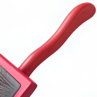Brosse à poils métalliques pour animaux de compagnie, peigne lissant pour chiens et chats de petite taille, poils courts à moyens, usage quotidien