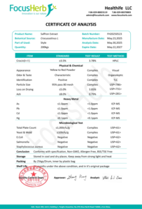 Healthifeバルク純粋なサフランクロッカスサティバスエキス粉末3.5% クロッシン - Product Image 4