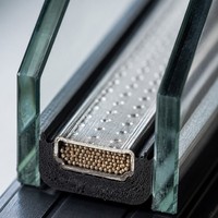 Fenêtre à double vitrage en PVC isolant pour maisons résidentielles écoénergétiques et appartements modernes, design tendance pour la maison