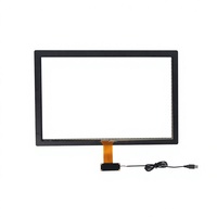 En stock Écran tactile capacitif 15,6 pouces Interface USB/RS232 Panneau tactile 10 points de contact pour systèmes POS Industriel