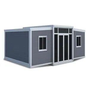Fabrika prefabrik ev ücretsiz kargo genişletilebilir konteyner ev 3 yatak odası ile satılık