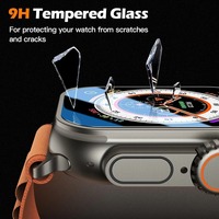 Protecteur d'écran en verre trempé Ultra HD, 4 pièces, adapté à Apple Watch Ultra Ultra2 Ultra3 49mm, anti-rayures, couverture complète