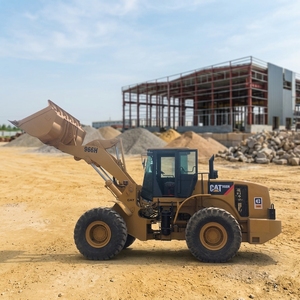 รถตักล้อยาง Caterpillar 966H มือสอง นำเข้าจากญี่ปุ่น รับน้ำหนักได้ 6 ตัน พร้อมมอเตอร์ปั๊มไฮดรอลิกสำหรับตักด้านหน้า เครื่องจักรก่อสร้าง - Product Image 1
