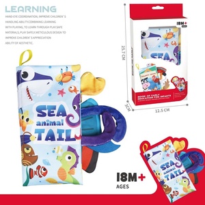 Libros de <span class=keywords><strong>tela</strong></span> suave para bebé, <span class=keywords><strong>libro</strong></span> de <span class=keywords><strong>tela</strong></span> Montessori para tocar y sentir, <span class=keywords><strong>libro</strong></span> de <span class=keywords><strong>tela</strong></span> de Historia de cola infantil para aprendizaje educativo temprano - Product Image 6