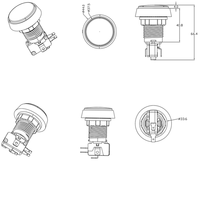 Interrupteurs à bouton-poussoir en gros directement de l'usine, faciles à installer et à retirer, conçus spécifiquement pour diverses machines de jeux d'arcade.