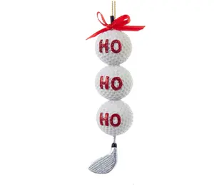 Kişiselleştirilmiş reçine Golf noel süslemeleri