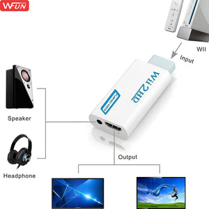Adaptateur en plastique <span class=keywords><strong>pour</strong></span> convertisseur <span class=keywords><strong>Wii</strong></span> vers HD, prend en charge l'audio Full HD 1080p <span class=keywords><strong>pour</strong></span> <span class=keywords><strong>Wii</strong></span> - Product Image 6
