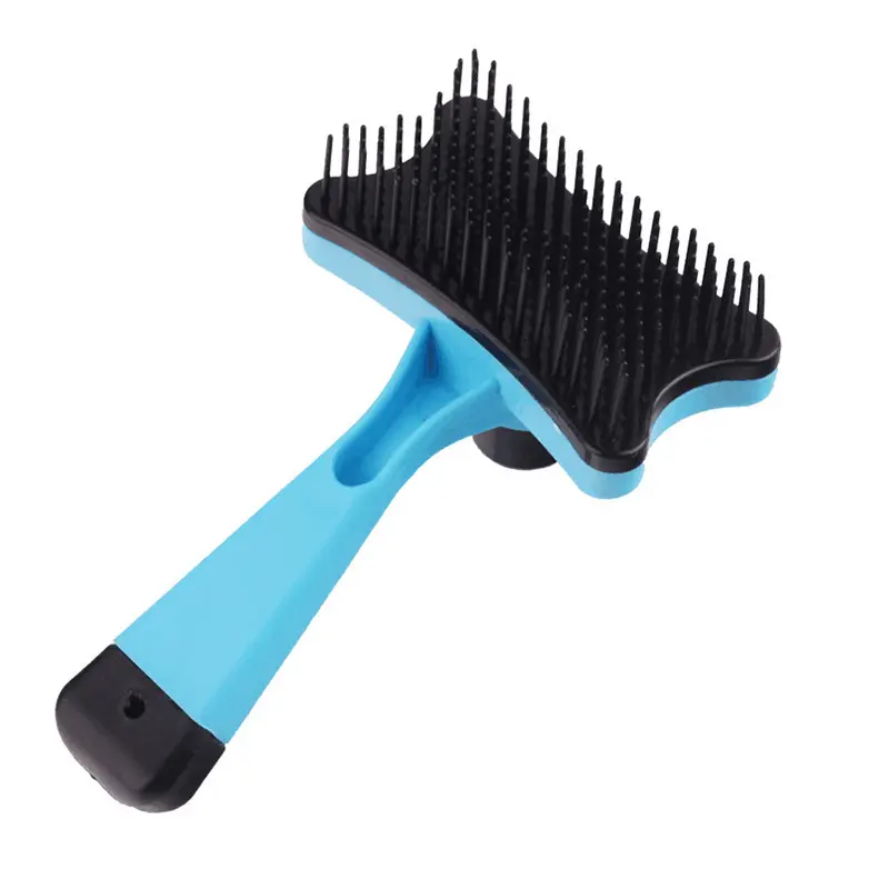 Pet Magic Comb Entfernen Sie schwimmende Haarnadel bürste ABS Edelstahl Drücken Sie einen Klick Reinigung CAT Dog Supplies Universal