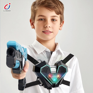 Chengji hồng ngoại Đồ chơi súng Laser Trò chơi bắn súng ánh sáng mát mẻ âm nhạc Thiết kế trẻ em Laser chiến đấu Đồ chơi thiết lập với súng và lá chắn - Product Image 2