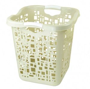 PP Plastic Lightweight Clothing Organizer Storage <b>Baskets</b> 70 Liters Capacity Laundry <b>Basket</b> Handles for Bathroom Food Use - Product Image 4