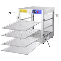 Vitrine chauffante commerciale pour aliments, certifiée Energy Star, capacité de 50 plateaux/heure, chauffage électrique pour la restauration, la pâtisserie et les galettes