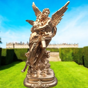Scultura in Fibra di Vetro per Decorazione Giardino, Statue di <span class=keywords><strong>Angeli</strong></span> a Grandezza Naturale in Resina - Product Image 1