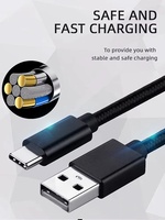 Câble de charge USB-C de 1 mètre pour manette PS5/Xbox Series S X – Accessoire très prisé