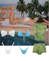 Custom Logo Badpak Meisjes Recyclen Badmode Luxe Duurzame Badpakken Merk Bikini