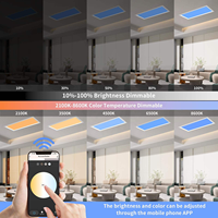 Panneau de plafond LED intelligent Tuya Smart Sky Sun, design moderne, indice de protection IP54, dimmable, lumière naturelle intérieure/extérieure
