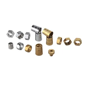 brass/zinc/abs/plastic flexible shower hose fittings nut and spare parts