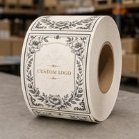 Étiquette personnalisée en rouleau pour bouteille d'aromathérapie, autocollante, imperméable, avec estampage doré vintage en PET pour diffuseur d'huiles essentielles