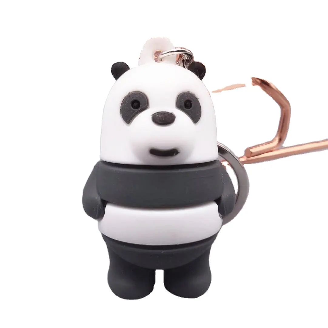 Creative 3D three-dimensional food bear key ring bag mobile phone car key ring accessories gift promotion
