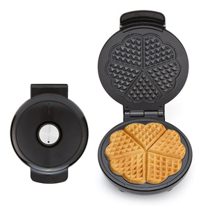 เครื่องทำวาฟเฟิลรูปหัวใจขนาดเล็ก แบบไม่ติดกระทะ ความร้อนสองด้าน สำหรับทำอาหารเช้า - Product Image 1
