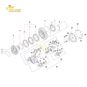 มอเตอร์เดินหน้ารถขุด Hangood รุ่น CAT 307 มอเตอร์ขับเคลื่อนสำหรับรถขุด CAT307 CAT308 E70B E70 มินิเอ็กซ์คาเวเตอร์ ชุดขับเคลื่อนสุดท้าย - Product Image 4
