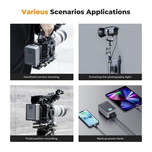 แบตเตอรี่ K&F <span class=keywords><strong>Concept</strong></span> 99Wh V-Mount พร้อมพอร์ตชาร์จเร็ว PD100W USB-C และพอร์ตจ่ายไฟหลายช่องสำหรับกล้อง สมาร์ทโฟน และแล็ปท็อป - Product Image 6