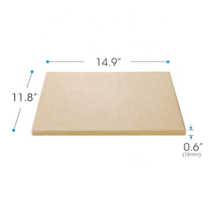 Piedra Rectangular grande para hornear, piedra de <span class=keywords><strong>Pizza</strong></span> de cordierita resistente de 15x12 pulgadas para horno, barbacoa y parrilla - Product Image 2