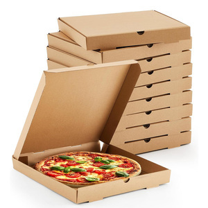 Bán buôn tùy chỉnh bánh pizza hộp trắng carton sóng vuông số lượng lớn hộp bánh Pizza cho cửa hàng thức ăn nhanh - Product Image 1
