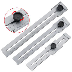 Règle de marquage en acier au carbone 200mm 250mm 300mm Jauge de marquage de coupe de vis Outil de grattoir pour le travail du bois - Product Image 1