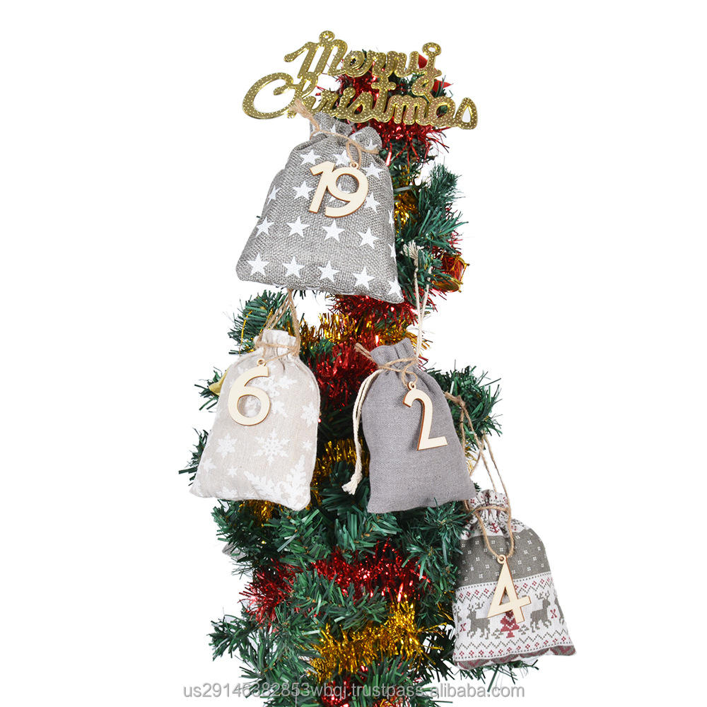 กระเป๋า + ป้าย + คลิป + เชือกป่าน + สติกเกอร์