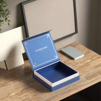Boîte cadeau carrée personnalisable de qualité supérieure, portable, magnétique, pliable, doublée de papier aluminium, pour les besoins d'emballage de produits de luxe