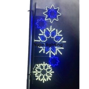 <span class=keywords><strong>Farola</strong></span> LED con Forma <span class=keywords><strong>de</strong></span> Copo <span class=keywords><strong>de</strong></span> Nieve, Luz Navideña Impermeable, Lámpara con Forma <span class=keywords><strong>de</strong></span> Copo <span class=keywords><strong>de</strong></span> Nieve para Colgar en el Árbol, Decoración Festiva 24-220V - Product Image 4