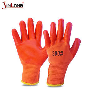 بيع بالجملة قفازات البناء الصناعية + # نايلون اللاتكس المغلفة السلامة الشتاء الدافئ العمل اليد حماية 10 المقياس - Product Image 2
