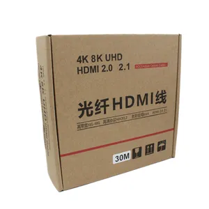 Yüksek hızlı AOC HDMI 2.0 Fiber optik kablo 4K @ 60Hz ark HDCP destekler 4K Fiber optik HDMI kablosu 10M 20M 30M 50M 100M